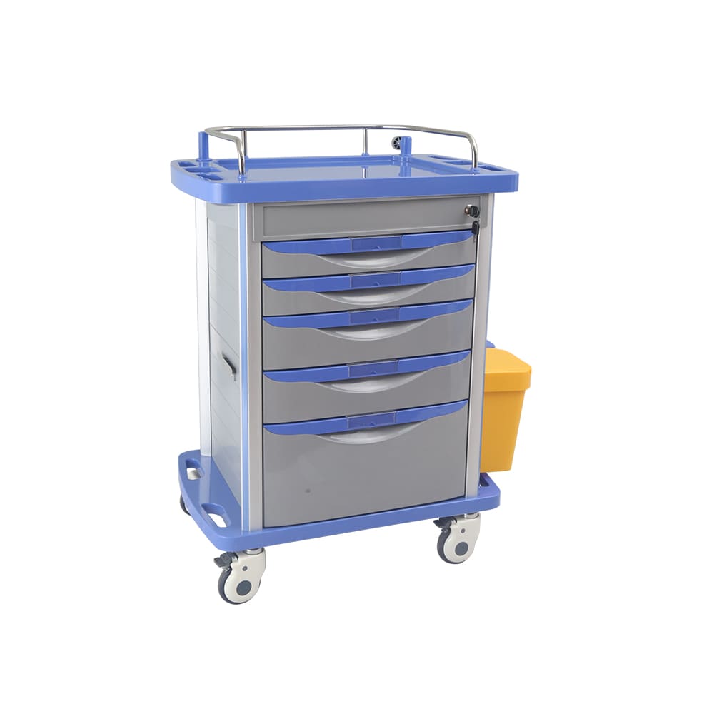 AG-MT001A1 Hospital ABS Material Medicine Trolley